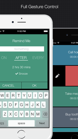 ‎XReminder - simple & quick reminder to set alarm for important things Screenshot