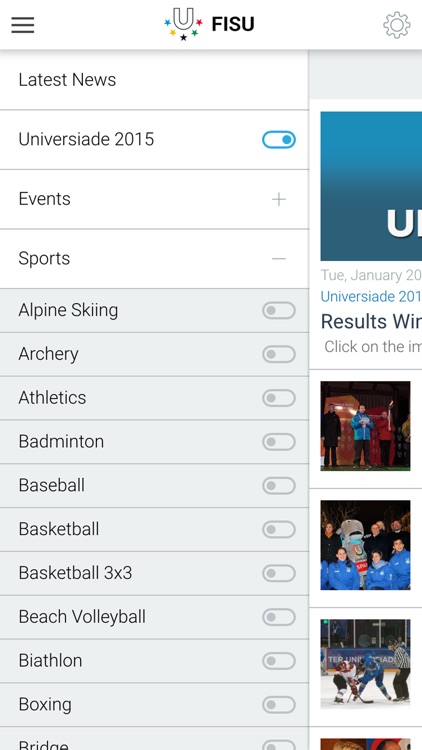 FISU - Official application