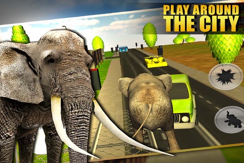 Wild Elephant Simulator 3D - Real Rampage of Angry Animal to Run & Destroy Everything screenshot 2
