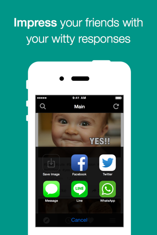 Memeful - Animated GIF and Reaction face for SMS screenshot 2