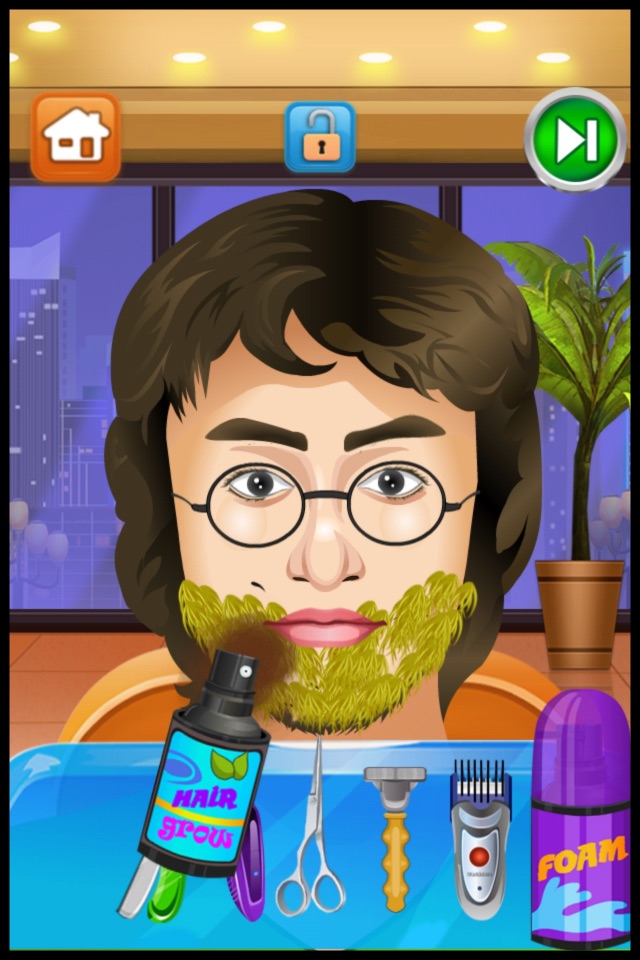 Celebrity Shave Beard Makeover Salon & Spa - hair doctor girls games for kids screenshot 4