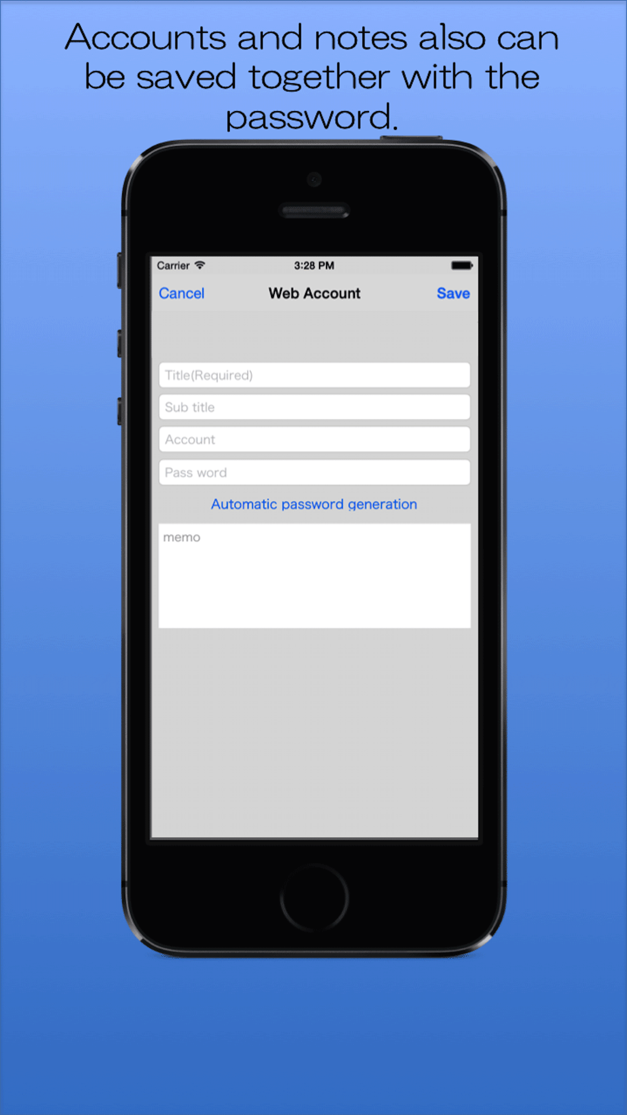 Password Memory -The Simple Password Manager- screenshot 4