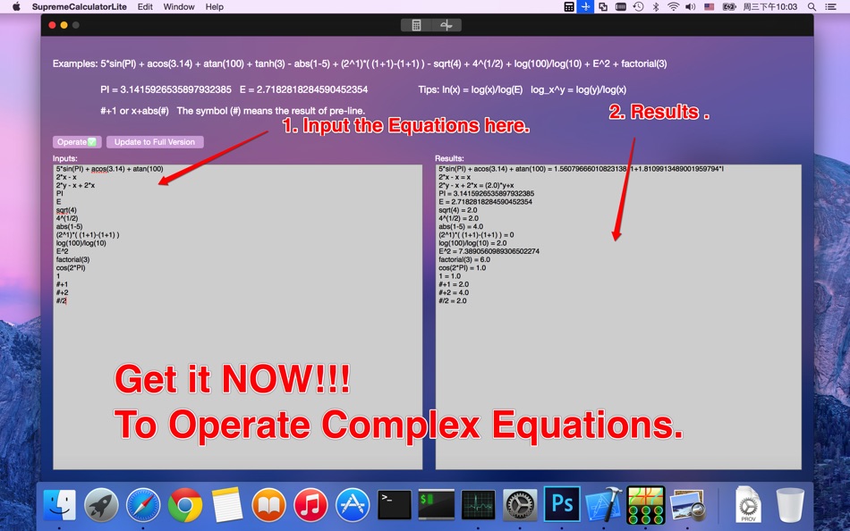 SupremeCalculatorLite - Powerful Calculator with plot the mathematical function curve. - 1.0 - (macOS)