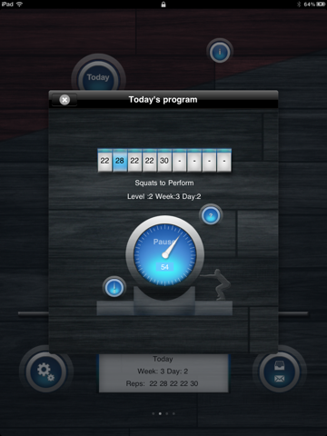 Squats 200+ Lite iPad screenshot 2 - Health & Fitness app
