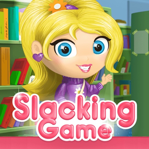 Slacking Library with Lucy: Play a fun & free Kids Games App for Girls Icon