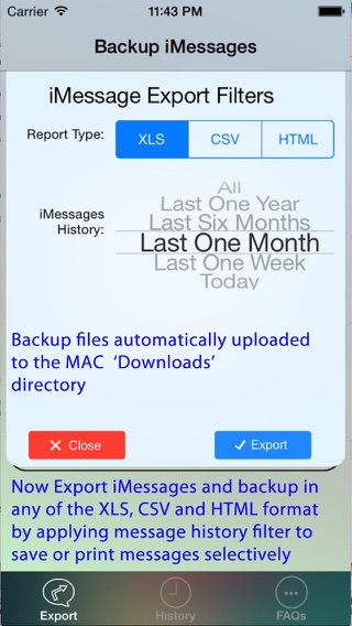 Export Messages - Save Print Backup Recover Text SMS iMessagesのおすすめ画像4