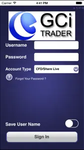 GCiTrader screenshot #1 for iPhone