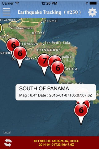 Earthquake Tracking screenshot 3