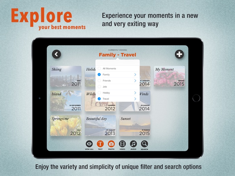 Momentry - Diary for iPad