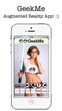 Game screenshot Geek Me - Geekfy yourself! Augmented Reality to add funny Geek Glasses hack