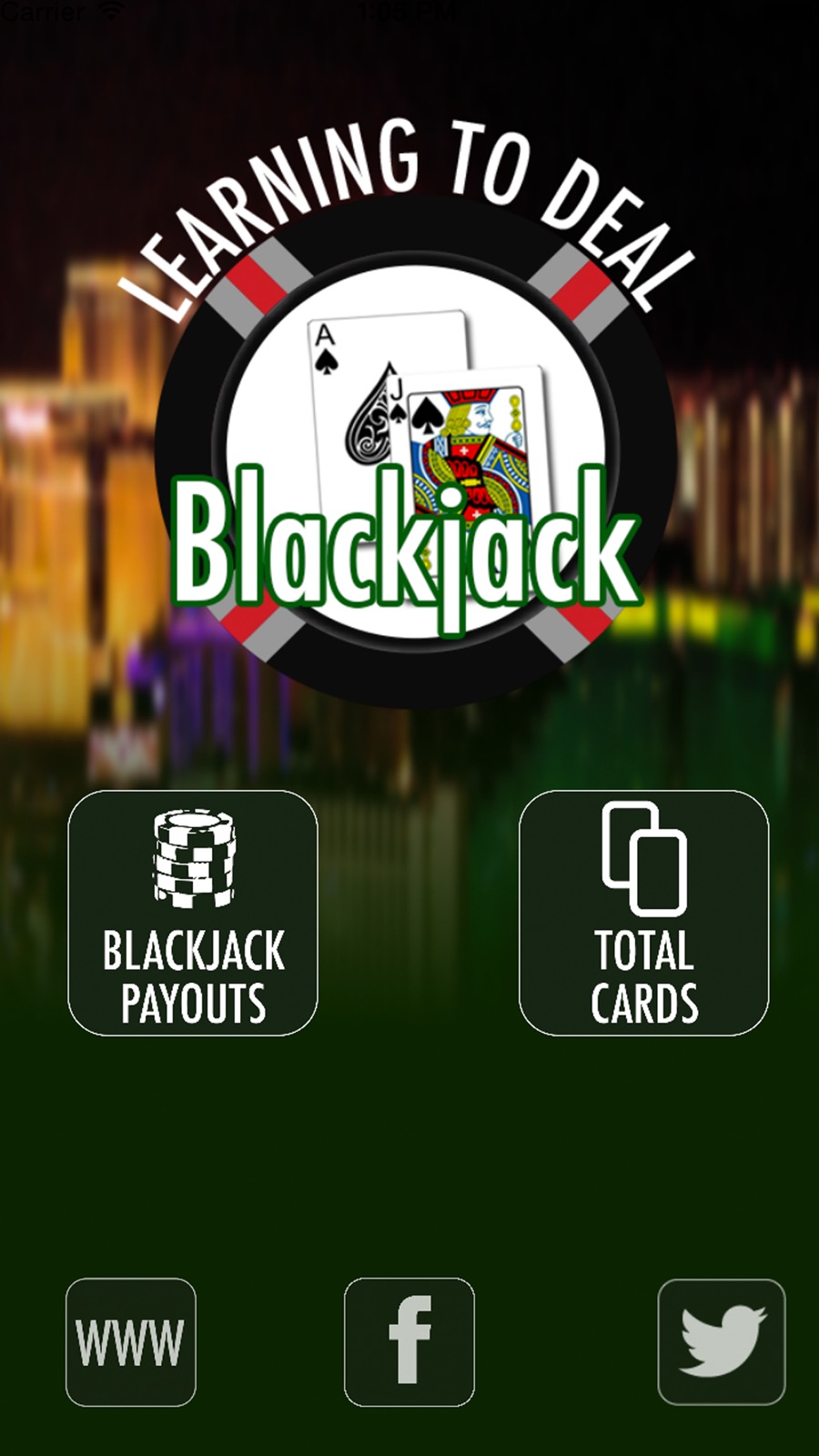 Learning To Deal Blackjack iphone screenshot 2