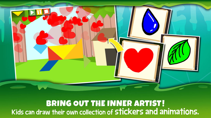 Kids Learning Puzzles Halloween - Tangram Building Blocks Make Your Brain Pop