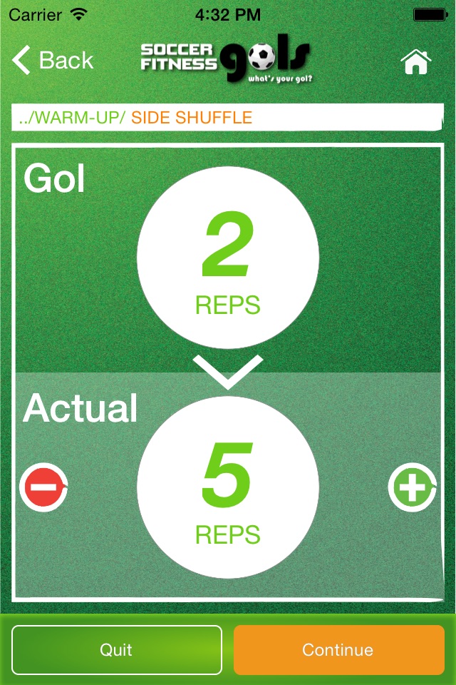 Soccer Fitness Gols screenshot 2