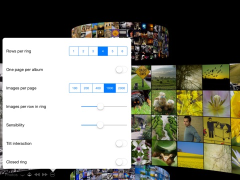 3D Photo Ring HD - Gorgeous Carousel-Based Picture Browser With Color Sorting screenshot 2