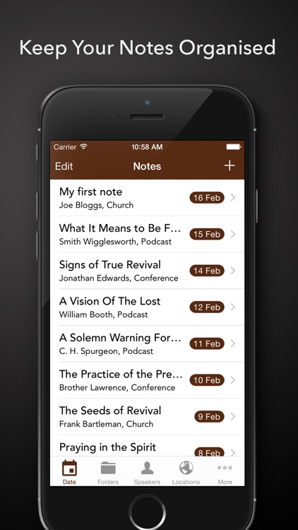 ChurchNotes - Write Notes From Church Sermons and Bible Studies or Podcasts