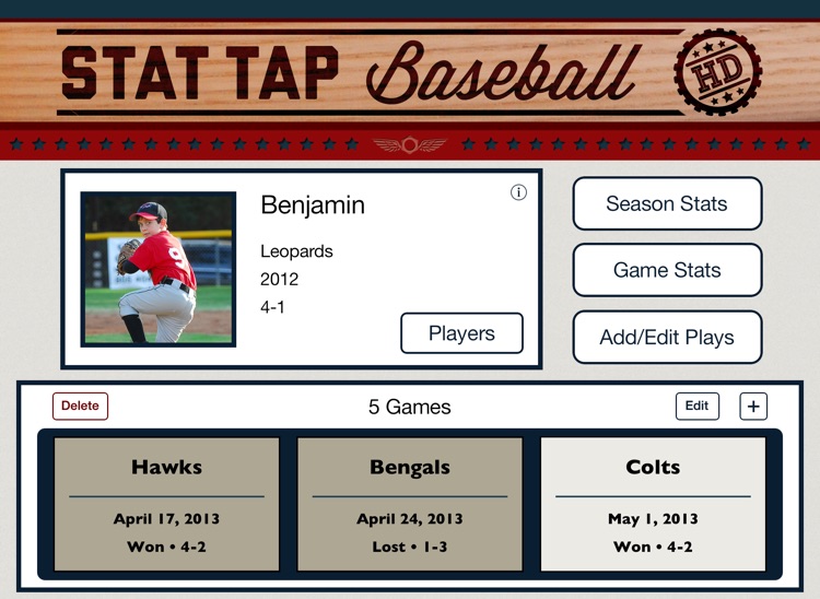 Stat Tap Baseball HD