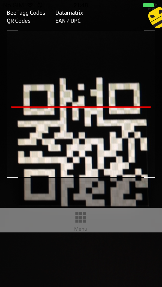 Screenshot #1 pour BeeTagg QR Reader