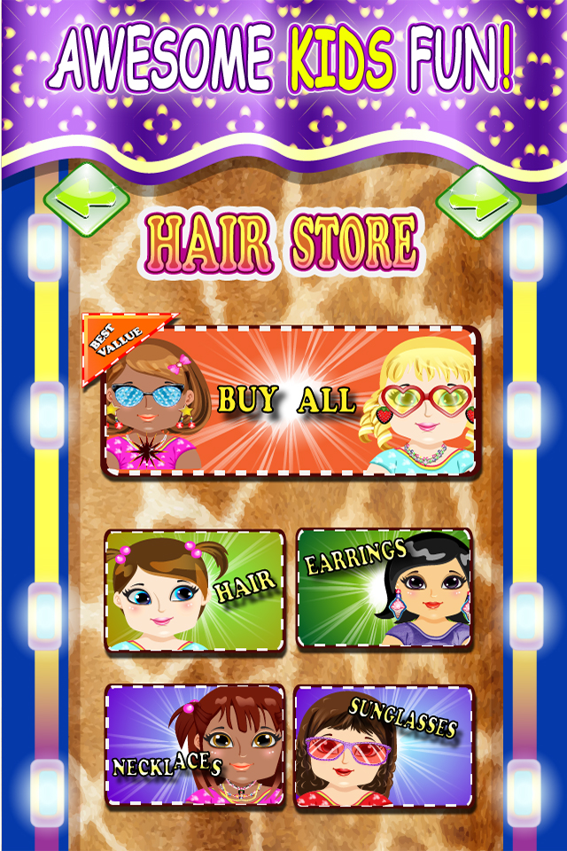 Baby Hair Saloon Makeover - cut color wash and create fun different hairstyles for princess free