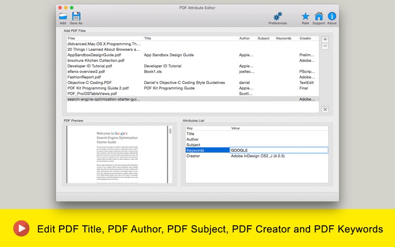 Screenshot #5 for PDF Attribute Editor