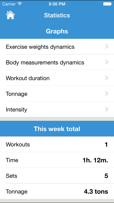 iGym FREE - Gym Workout Log. Exercise journal, bodybuilding & fitness routines for bulking & cutting, abs carving. Body measurements diary. Weight loss & mass tracker.のおすすめ画像5