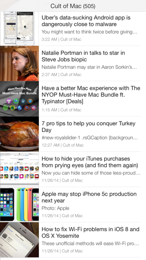 ‎Ziner - RSS Reader that believes in simplicity Screenshot