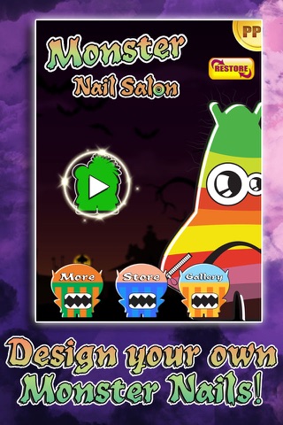 Zombie Monster Nail Dress up Salon Games for Girls and kid Free 2014 screenshot 4