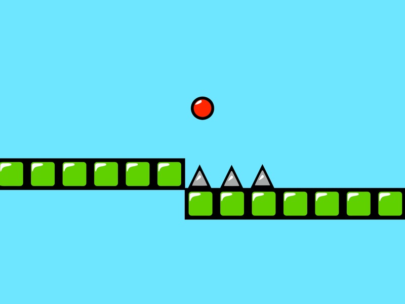 Red Bouncing Ball Spikes Free screenshot 5