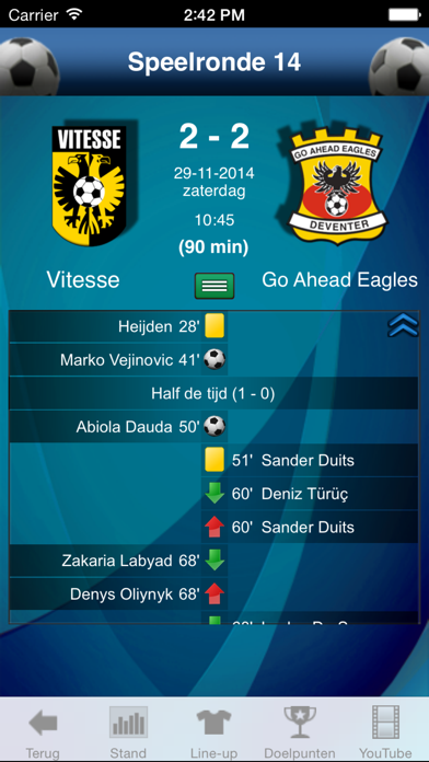 Screenshot #2 pour Eredivisie Voetbal