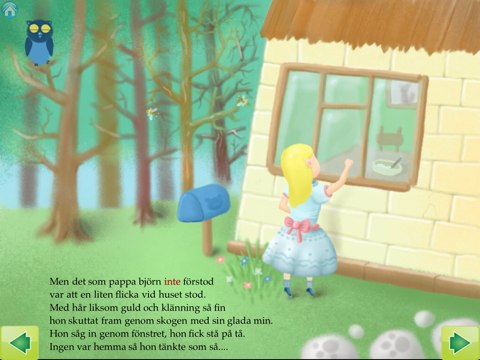 Screenshot #6 pour Guldlock och de tre björnarna - En interaktiv barnbok i HD