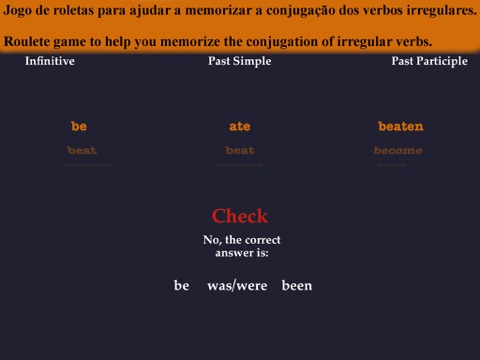 iRRegular Verbs - Português Inglês -のおすすめ画像2