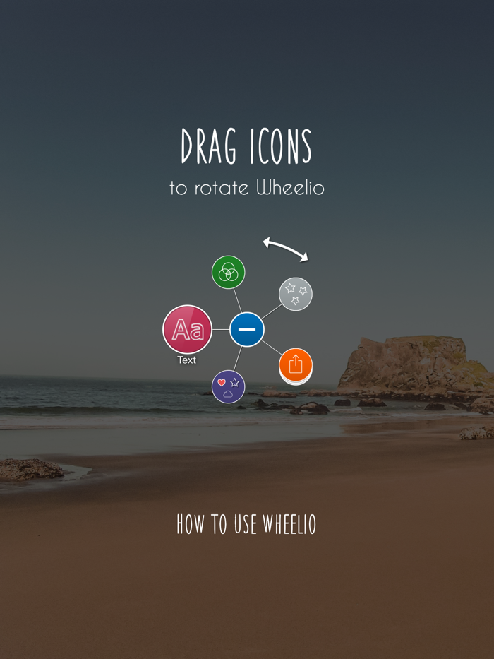 Wheelio - Text on photo