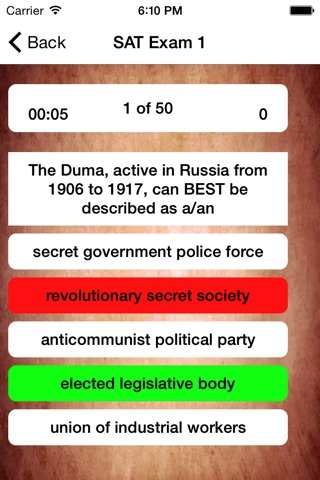 SAT World History Prep 2020 screenshot 4