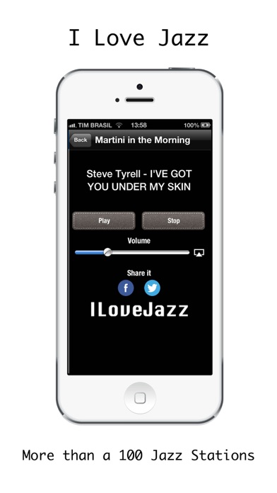 Screenshot #1 pour ILoveJazz - Écoutez de la musique jazz free mp3 gratuitement!