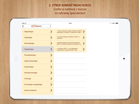 WebAkadémia iPad version screenshot 3