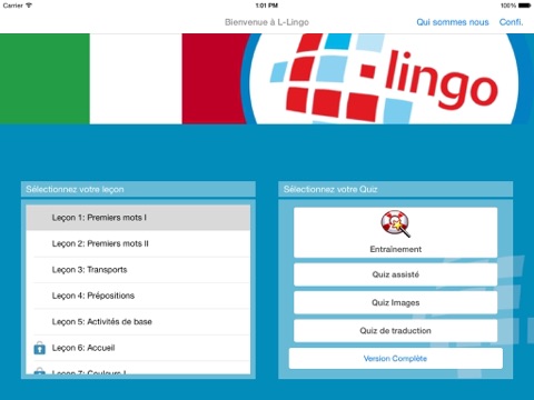 Screenshot #6 pour L-Lingo Apprenez le Italienne