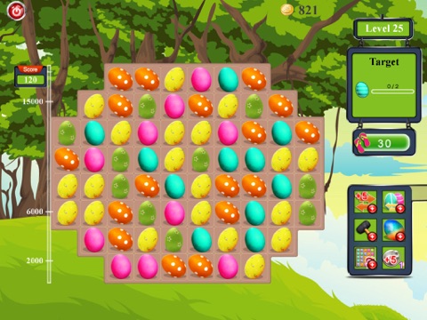 Easter Eggs (Match Three Game) iPad screenshot 4 - Games app