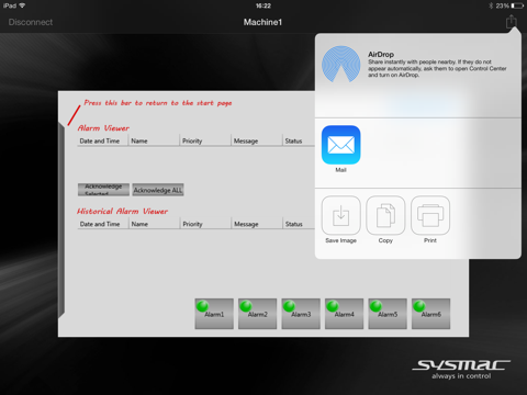 HMI Remote Viewer iPad screenshot 4 - Business app
