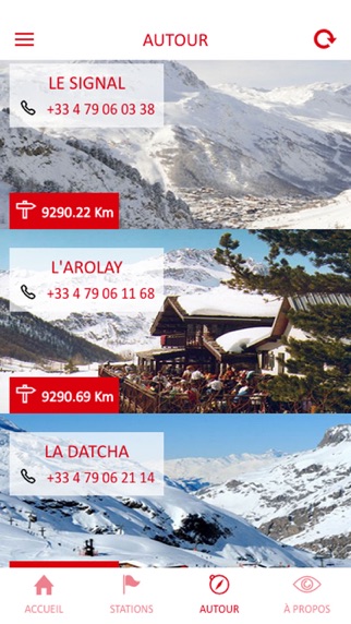 Screenshot #1 pour Resto Ski Tarentaise
