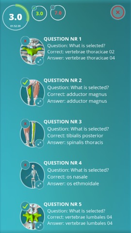 Anatomy Quiz - muscles and bonesのおすすめ画像3