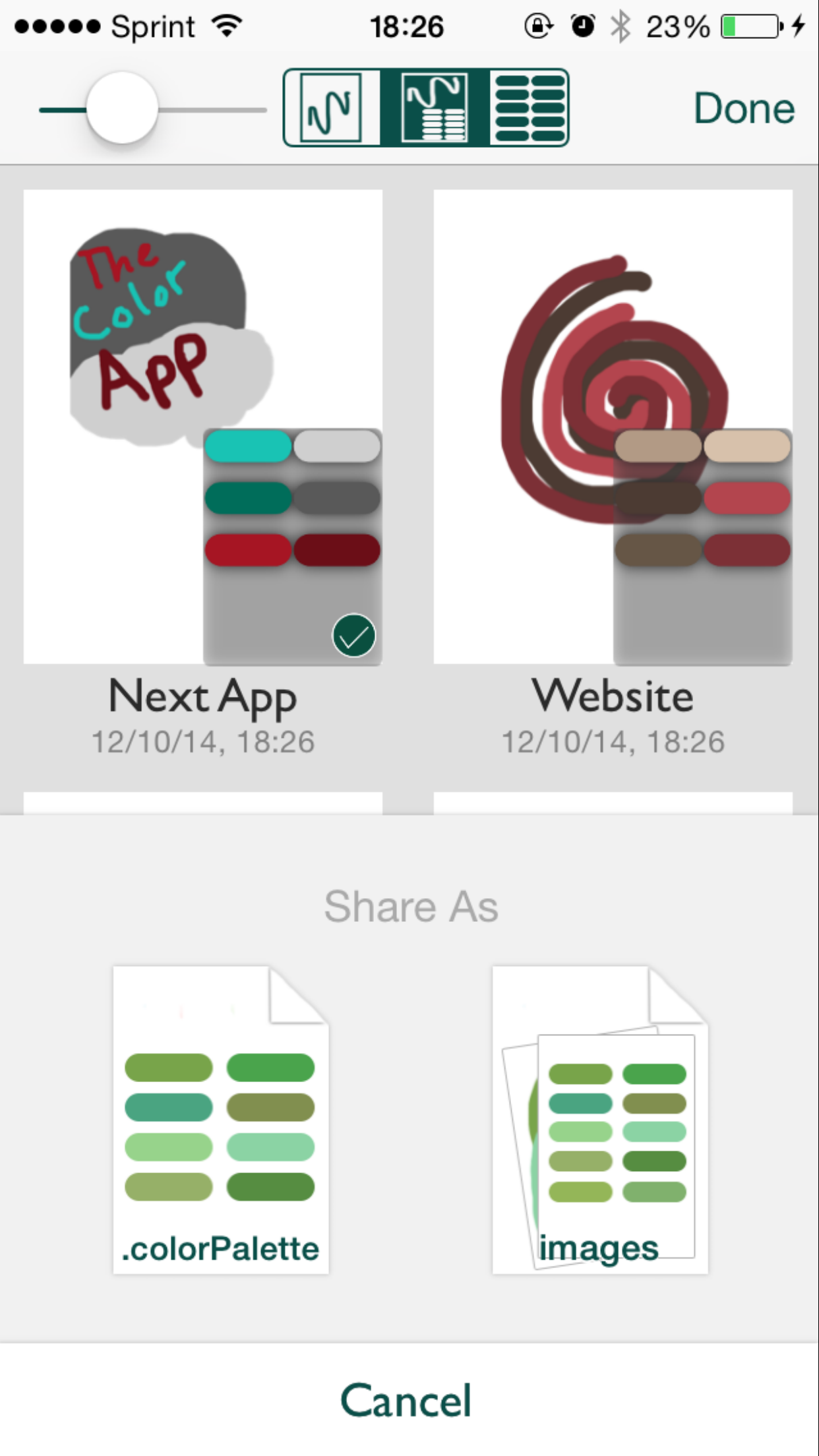 The Color App Lite - Color Palette Selection Tool