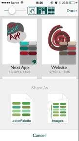The Color App Lite - Color Palette Selection Tool screenshot
