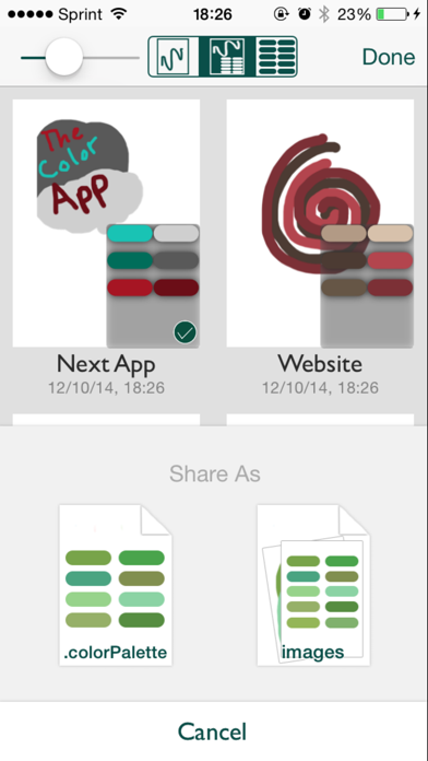 The Color App Lite - Color Palette Selection Tool iPhone screenshot 5 - Utilities app
