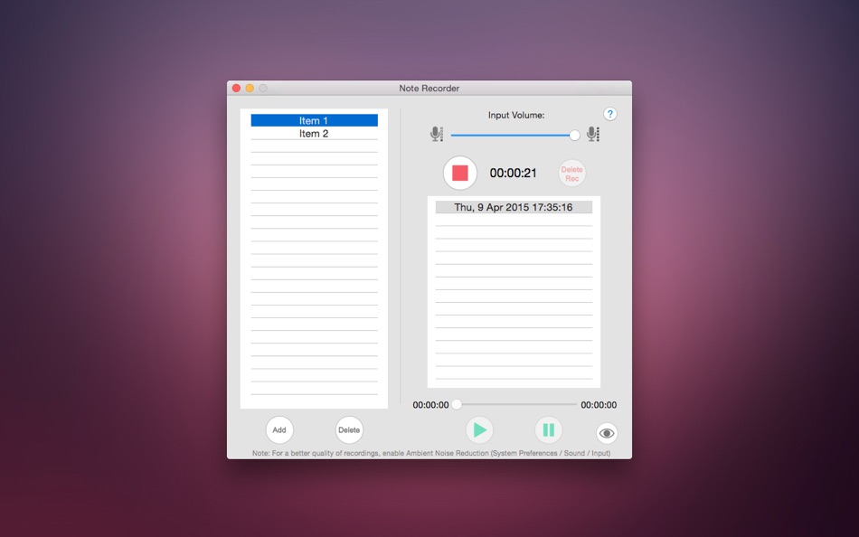 Note Recorder - 1.0 - (macOS)