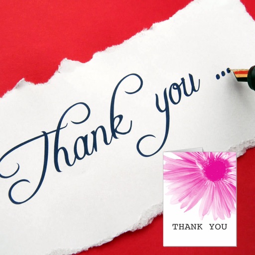 Thank You Cards Maker With Photo Editor.Customise and Send Thank You e-Cards icon