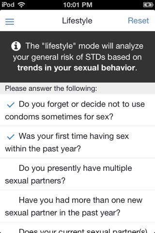 STD Risk Calculator screenshot 4
