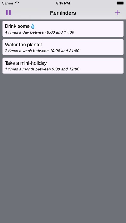 Break out! - Reminders