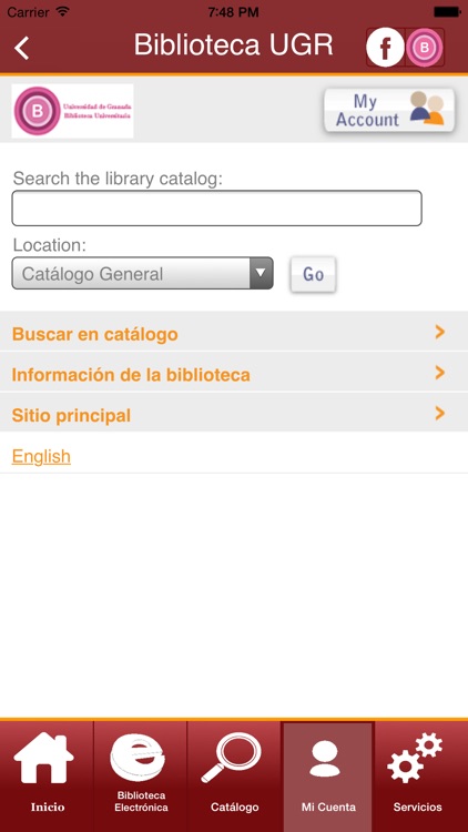 Biblioteca UGR screenshot-3