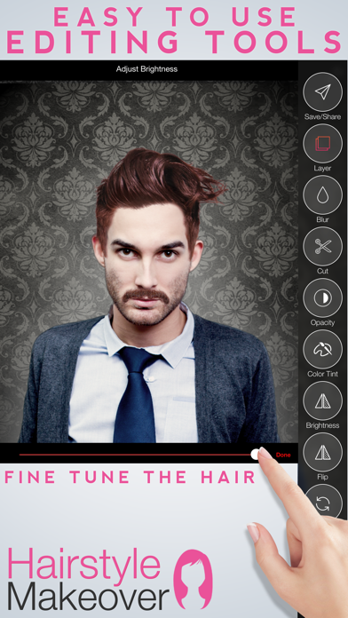 Screenshot #3 pour Hairstyle Makeover Premium - Use your camera to try on a new hairstyle