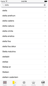 English Latin best dictionary - Anglicus Latine optimum dictionnaire screenshot
