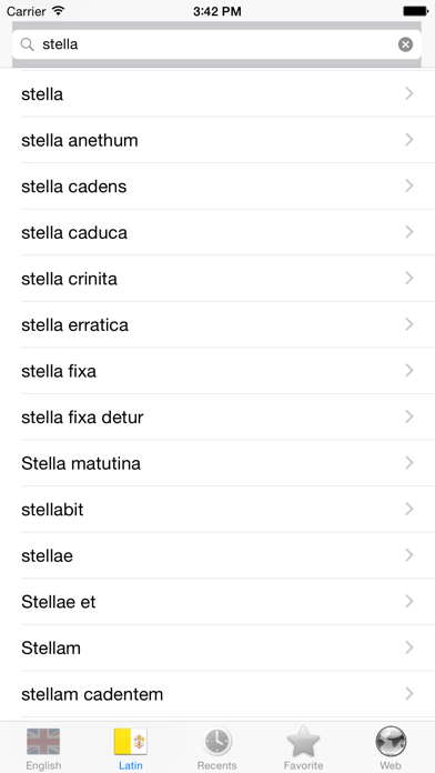 English Latin best dictionary - Anglicus Latine optimum dictionnaire iPhone screenshot 5 - Education app